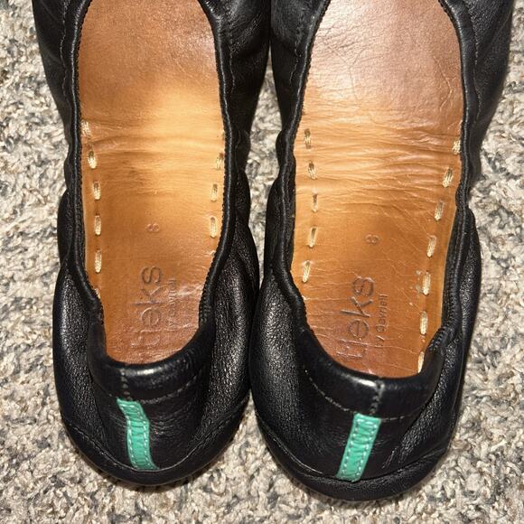 Tieks By Gavrieli Womens Matte Black Leather Foldable Ballet Flats Shoes SZ 8 - Picture 3 of 6